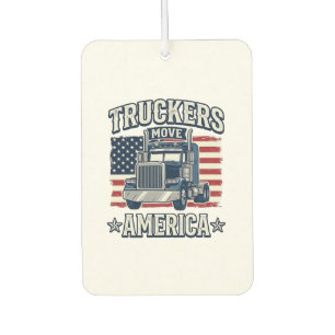 Ambientador Diseño de camiseta de camión vintage Truckers Move