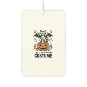 Ambientador Diseño de camiseta de disfraz de gato de Halloween