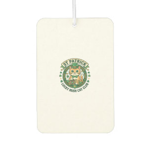 Ambientador Diseño de camiseta de gato irlandés afortunado de
