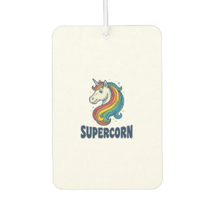 Ambientador Diseño de camiseta de grabado vintage de Supercorn