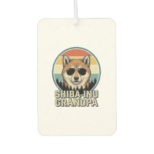 Ambientador Diseño de camiseta de perro abuelo Shiba Inu Vinta