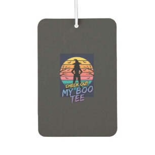 Ambientador Diseño de camiseta Halloween Check Out My Boo_1