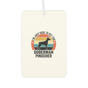 Ambientador Diseño de camiseta para amante de perros Doberman 