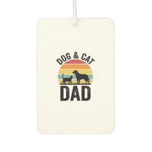 Ambientador Diseño de camiseta para papá de perro y gato, aman