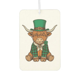 Ambientador Diseño de camiseta vintage de trébol irlandés de v