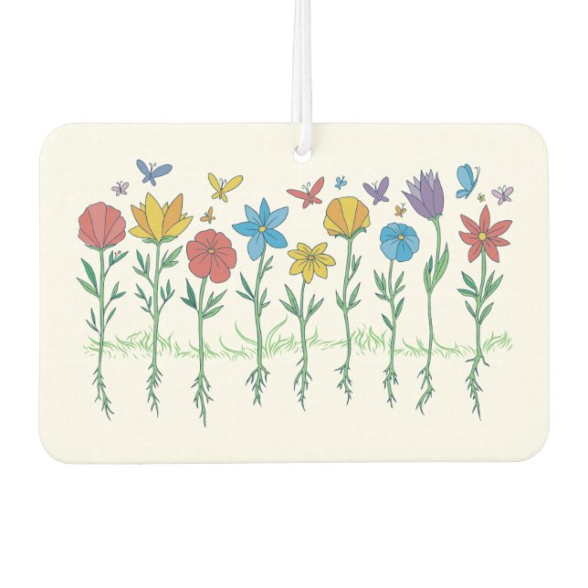 Ambientador diseño de flores en crecimiento (Anverso)