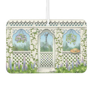 Ambientador Diseño de Gazebo para Jardín de Flores Hermosas