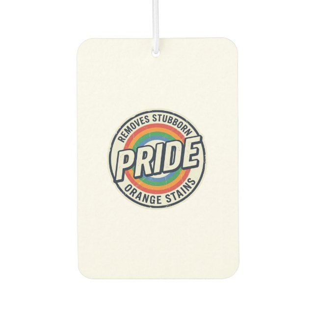 Ambientador Diseño de insignia de arcoíris de protesta de orgu (Anverso)