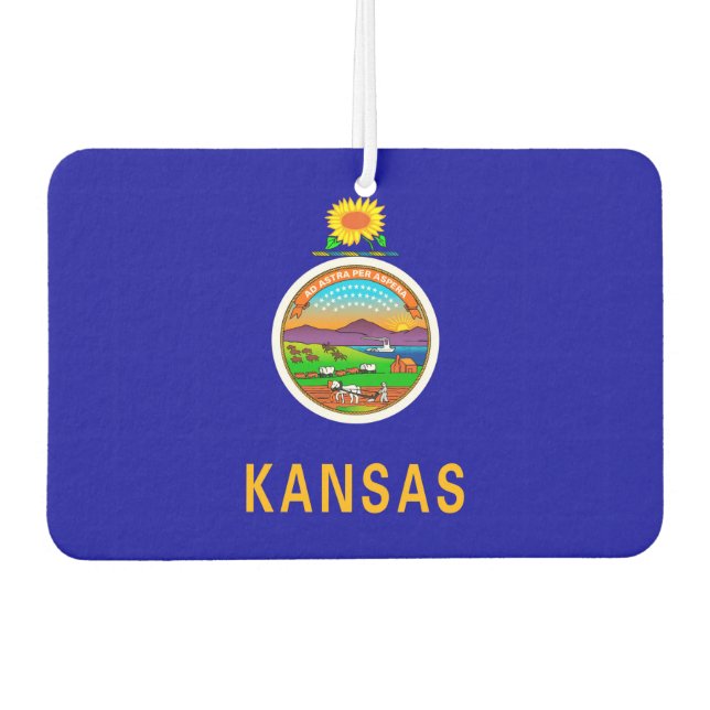 Ambientador Diseño de la bandera del estado de Kansas (Anverso)