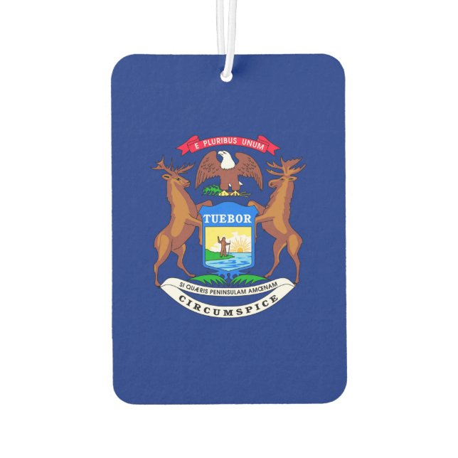 Ambientador Diseño de la bandera del estado de Michigan (Reverso)