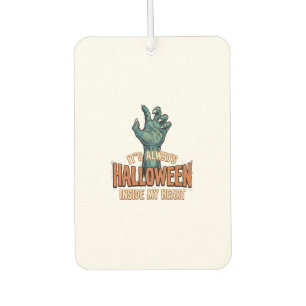 Ambientador Diseño de mano de monstruo vintage de Halloween de