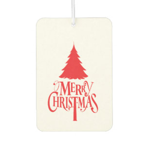 Ambientador Diseño de navidades con árbol rojo