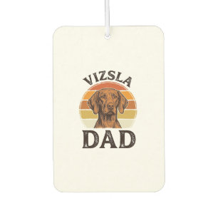 Ambientador Diseño de perro grabado vintage Vizsla Dad_1