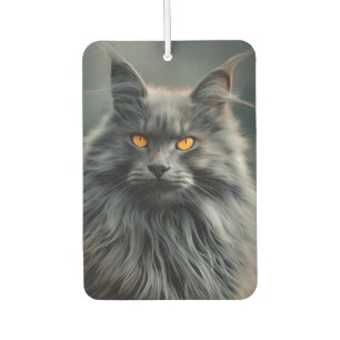 Ambientador Diseño de retrato de gato majestuoso de pelo largo