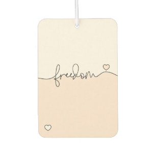 Ambientador Diseño de tipografía minimalista de libertad