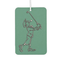 Diseño del contorno del jugador de golf ~ fondo ed