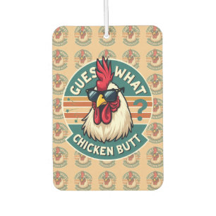 Ambientador Diseño divertido de chiste de pollo retro