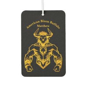 Ambientador Diseño gráfico Gold Bold Bison