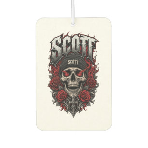 Ambientador Diseño personalizado de cráneo gótico Scott