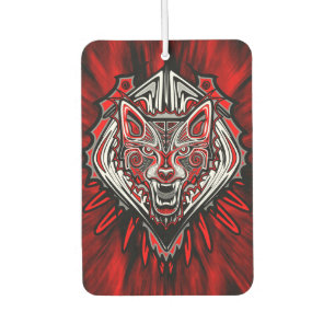 Ambientador Diseño Totémico Tribal Haida de Lobo
