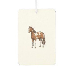 Ambientador Diseño vectorial de caballo Pinto grabado vintage_