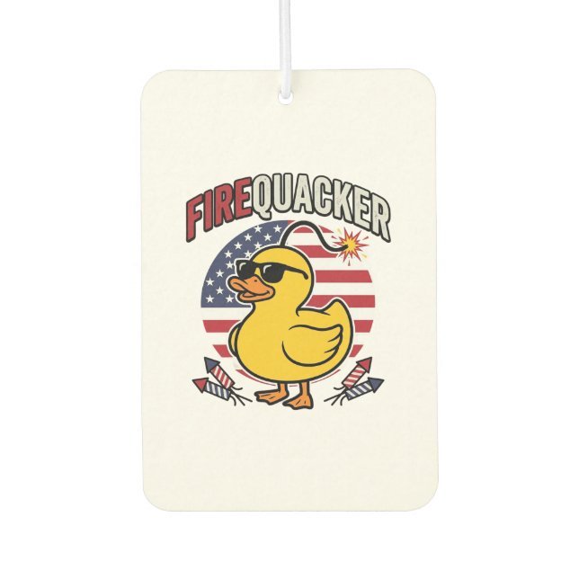 Ambientador Diseño vectorial de fuegos artificiales de pato pa (Anverso)