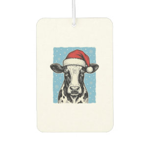 Ambientador Diseño vectorial de sombrero de Santa de vaca de N