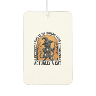 Ambientador Disfraz de gato de Halloween divertido camiseta de
