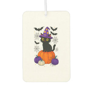 Ambientador Disfraz de Halloween de calabaza de gato bruja neg
