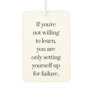 Ambientador Dispuesto A Aprender Aire Freshener