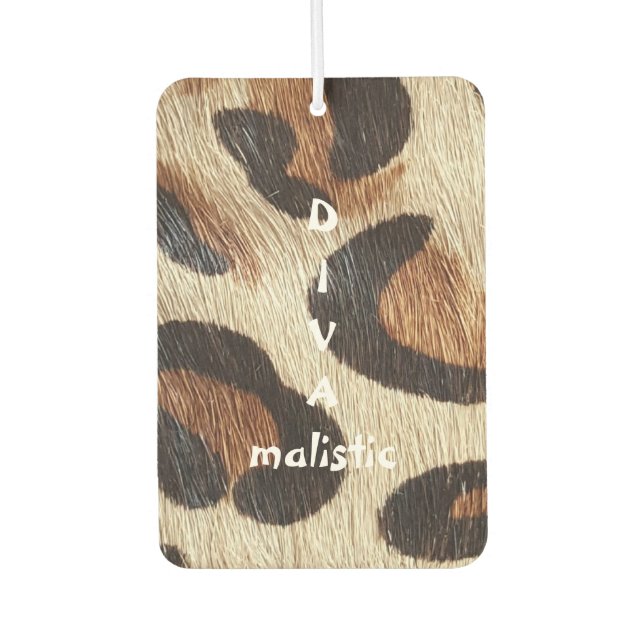 Ambientador DIVAmalistic Leopard Print Air Freshener (Anverso)