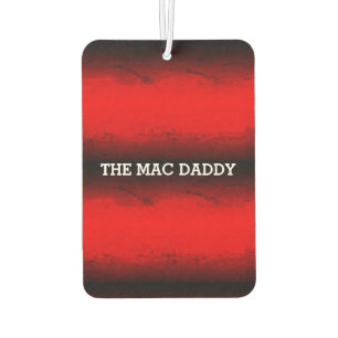 Ambientador Divertido El Mac Daddy Rojo y Negro Gradiente Grun