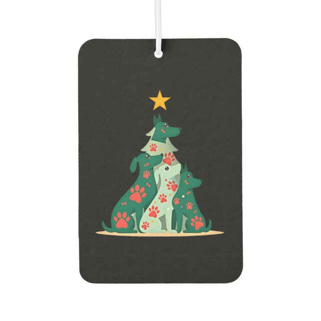 Ambientador Dog Christmas Tree Shirt - Dog Christmas (3) (Anverso)