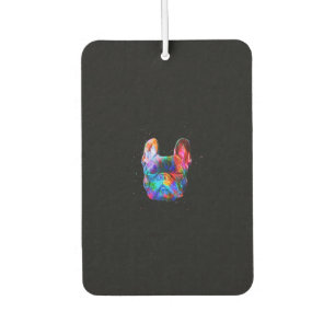 Ambientador Dog Geometric Color Splash Pop Art Bulldog francés