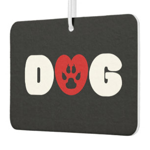Ambientador Dog Love Heart Air Freshener