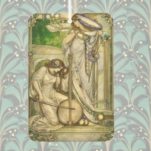 Ambientador Doncellas de la Música Art Nouveau Ilustración Vin