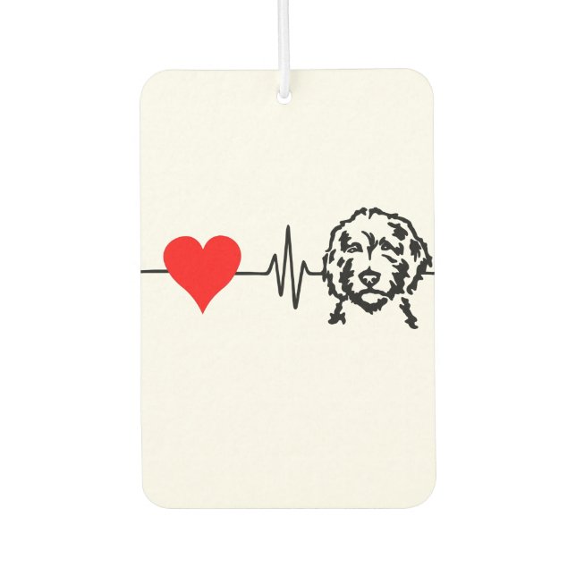 Ambientador Doodle Love Heartbeat Air Freshener (Anverso)