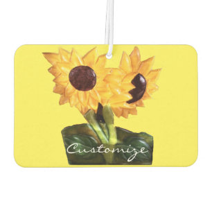 Ambientador Dos plantas de girasol en maceta Thunder_Cove