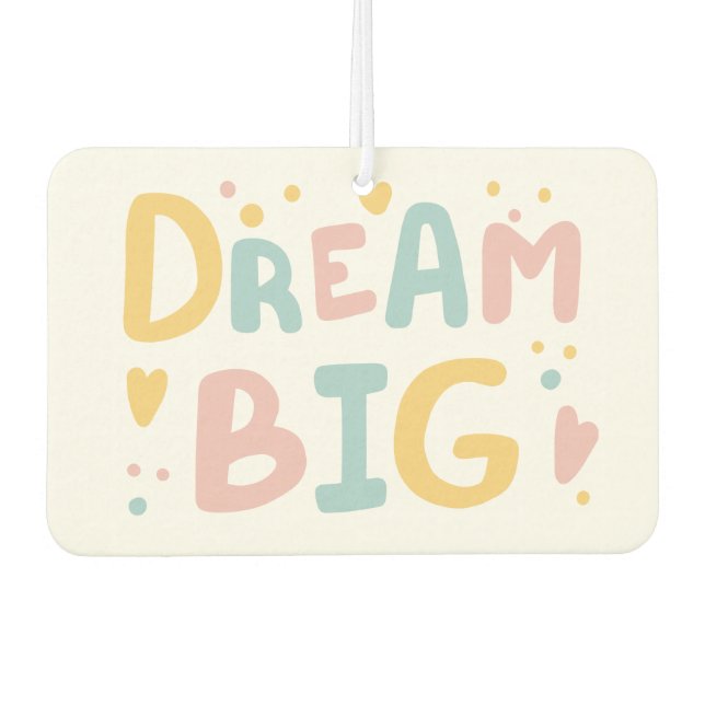 Ambientador Dream Big Pastel Hearts (Anverso)