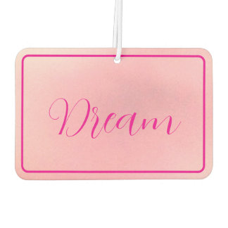 Ambientador "Dream" Letra rosa brillante gradiente rosado