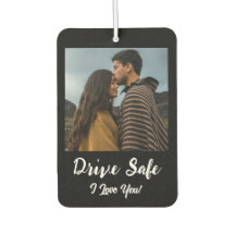Drive Safe, te amo - Foto de Personalizado negro