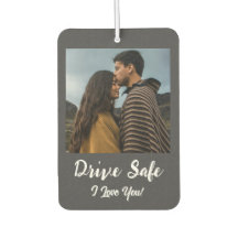 Drive Safe, te amo - Personalizado gris oscuro