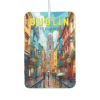Dublin Ireland Travel Art Vintage