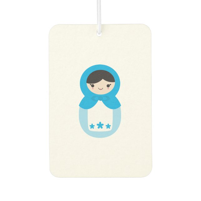 Ambientador Dulce azul Matryoshka Doll Air Freshener (Anverso)