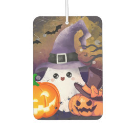 Ambientador Dulce Fantasma de Halloween con Sombrero de Bruja 