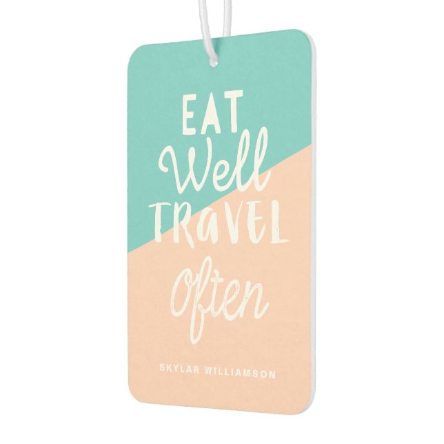 Ambientador Eat Well Travel (Viajes a menudo Moda) Monograma F (Izquierda)