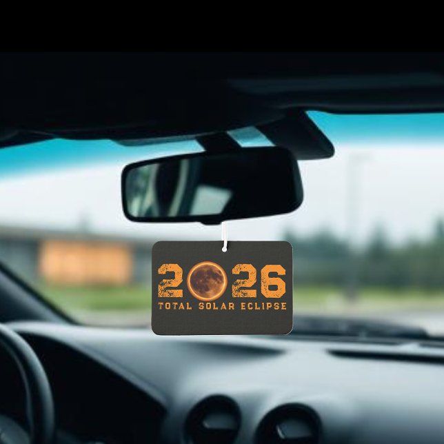 Ambientador Eclipse Total de Sol 2026 (Total Solar Eclipse 2026 Air Freshener )