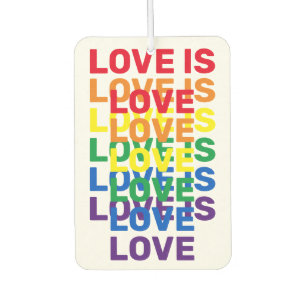 Ambientador El amor es amor el arcoiris moderno patrón de tipo