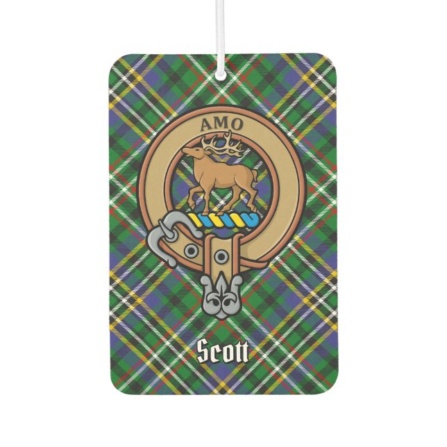 Ambientador El clan Scott Escudo por Green Tartan Air Freshene (Anverso)