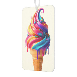 Ambientador El clásico cono de helado vibrante de SlipperyJoe'